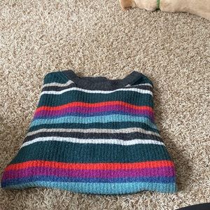 American eagle multicolored cropped sweater